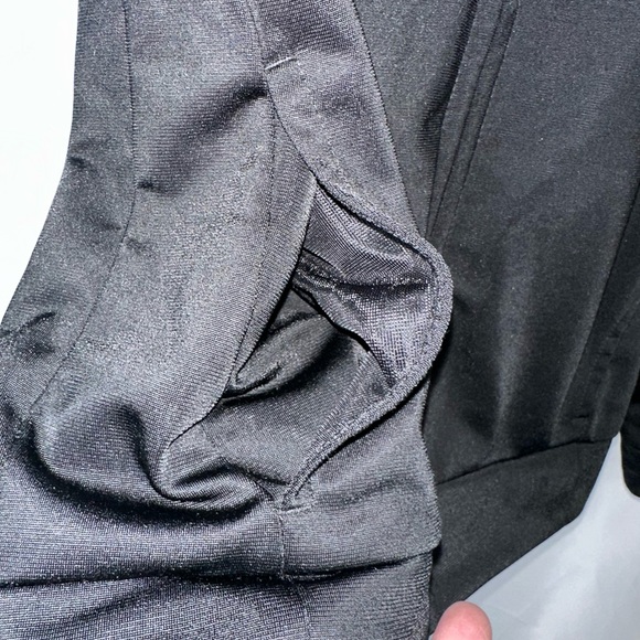 Adidas Zip Up Jacket Black with Tri-blue color Trim Youth L 14 - Picture 4 of 9